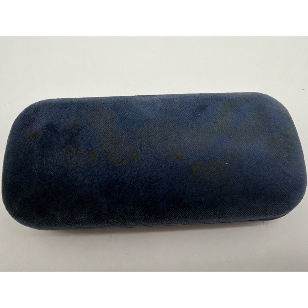 Vintage Clamshell Gucci Sunglass Case Authentic. Velvet Blue , Red inside. - Picture 3 of 4
